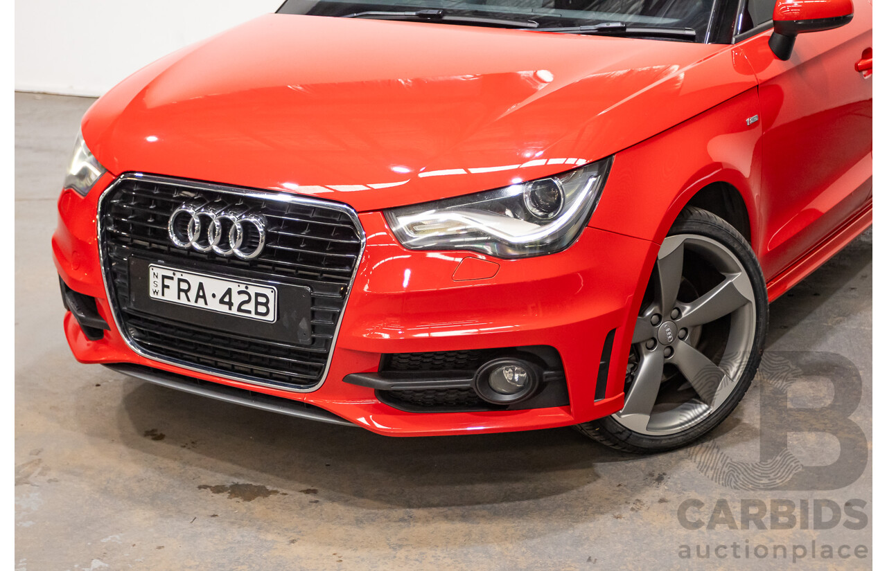 7/2012 Audi A1 Sportback 1.4 TFSI Sport S-Line Pack 8X MY12 5d Hatchback Misano Red / Black Twin Charged 1.4L