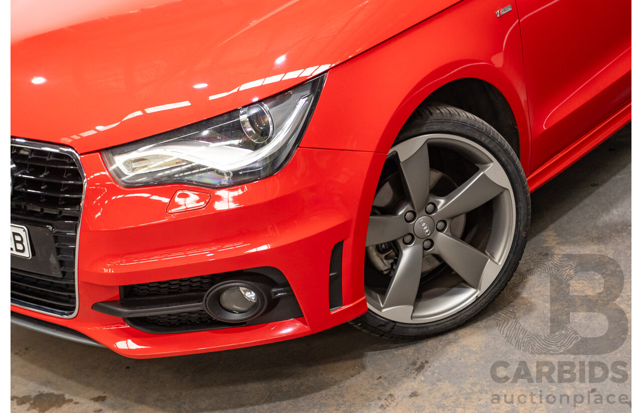 7/2012 Audi A1 Sportback 1.4 TFSI Sport S-Line Pack 8X MY12 5d Hatchback Misano Red / Black Twin Charged 1.4L