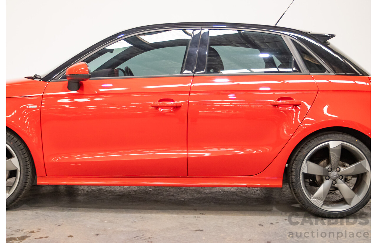 7/2012 Audi A1 Sportback 1.4 TFSI Sport S-Line Pack 8X MY12 5d Hatchback Misano Red / Black Twin Charged 1.4L