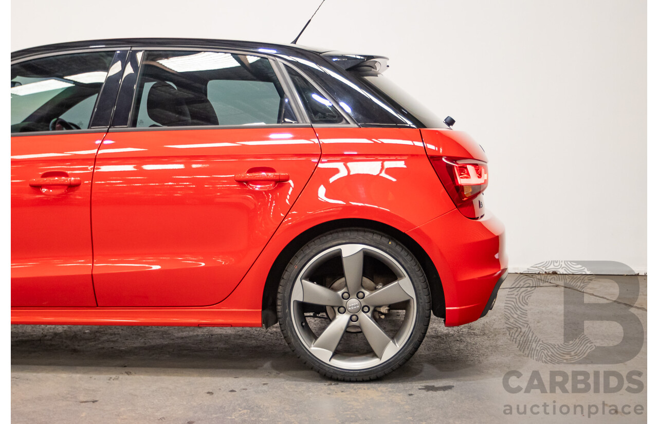 7/2012 Audi A1 Sportback 1.4 TFSI Sport S-Line Pack 8X MY12 5d Hatchback Misano Red / Black Twin Charged 1.4L