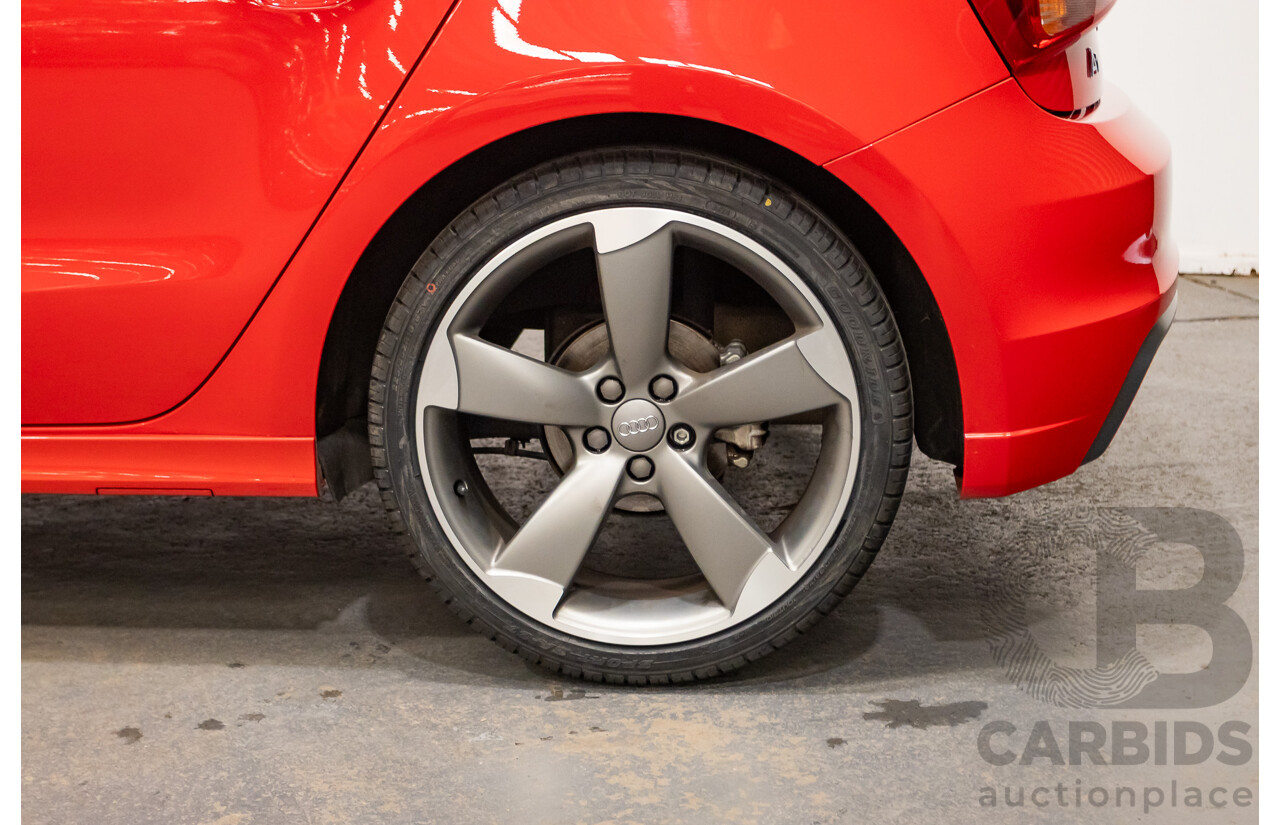 7/2012 Audi A1 Sportback 1.4 TFSI Sport S-Line Pack 8X MY12 5d Hatchback Misano Red / Black Twin Charged 1.4L