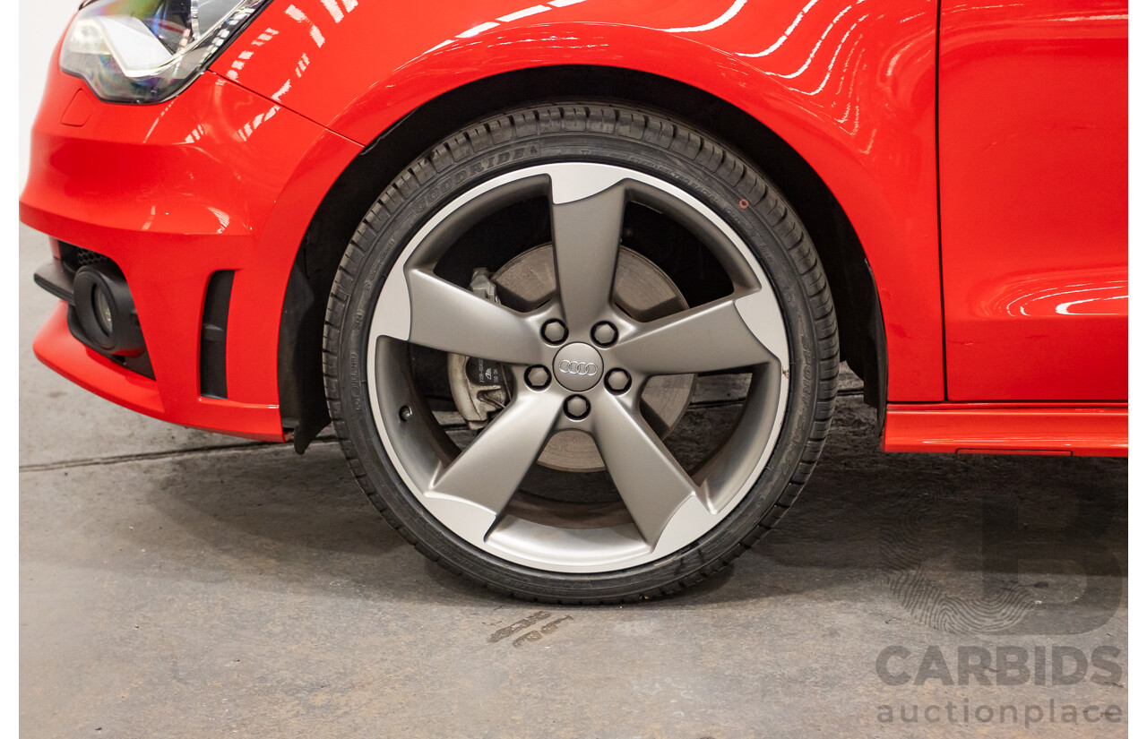 7/2012 Audi A1 Sportback 1.4 TFSI Sport S-Line Pack 8X MY12 5d Hatchback Misano Red / Black Twin Charged 1.4L