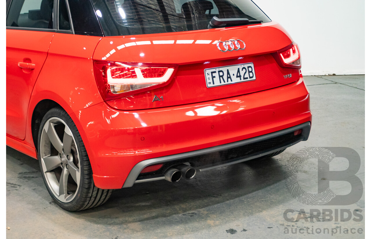 7/2012 Audi A1 Sportback 1.4 TFSI Sport S-Line Pack 8X MY12 5d Hatchback Misano Red / Black Twin Charged 1.4L