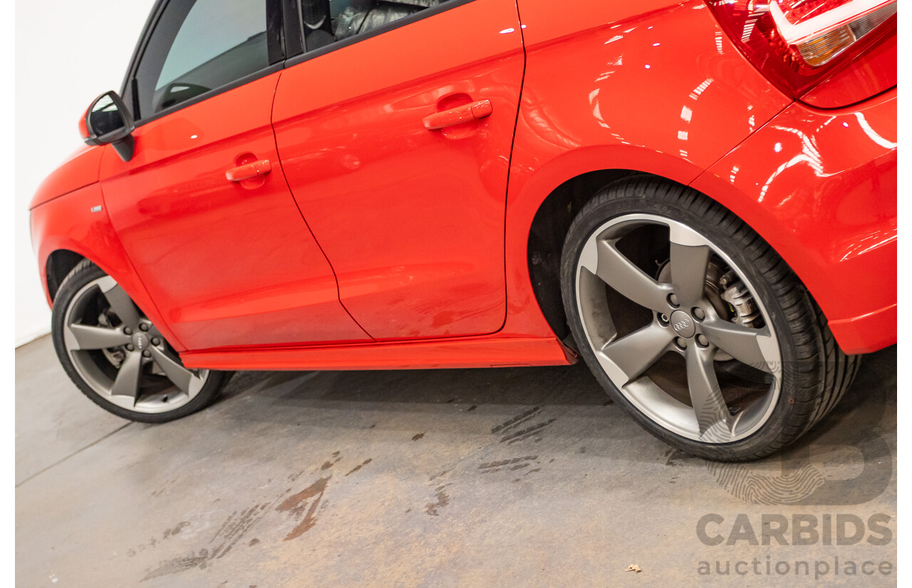 7/2012 Audi A1 Sportback 1.4 TFSI Sport S-Line Pack 8X MY12 5d Hatchback Misano Red / Black Twin Charged 1.4L