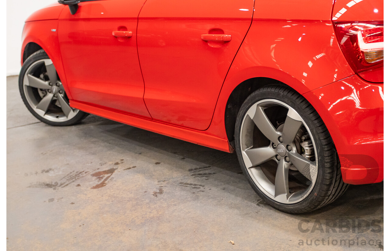 7/2012 Audi A1 Sportback 1.4 TFSI Sport S-Line Pack 8X MY12 5d Hatchback Misano Red / Black Twin Charged 1.4L
