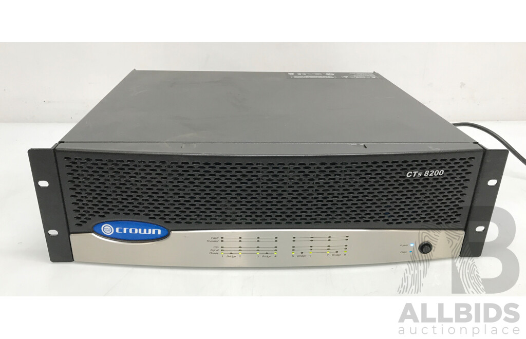 Crown Audio (CTS-8200) Eight Channel Power Amplifier