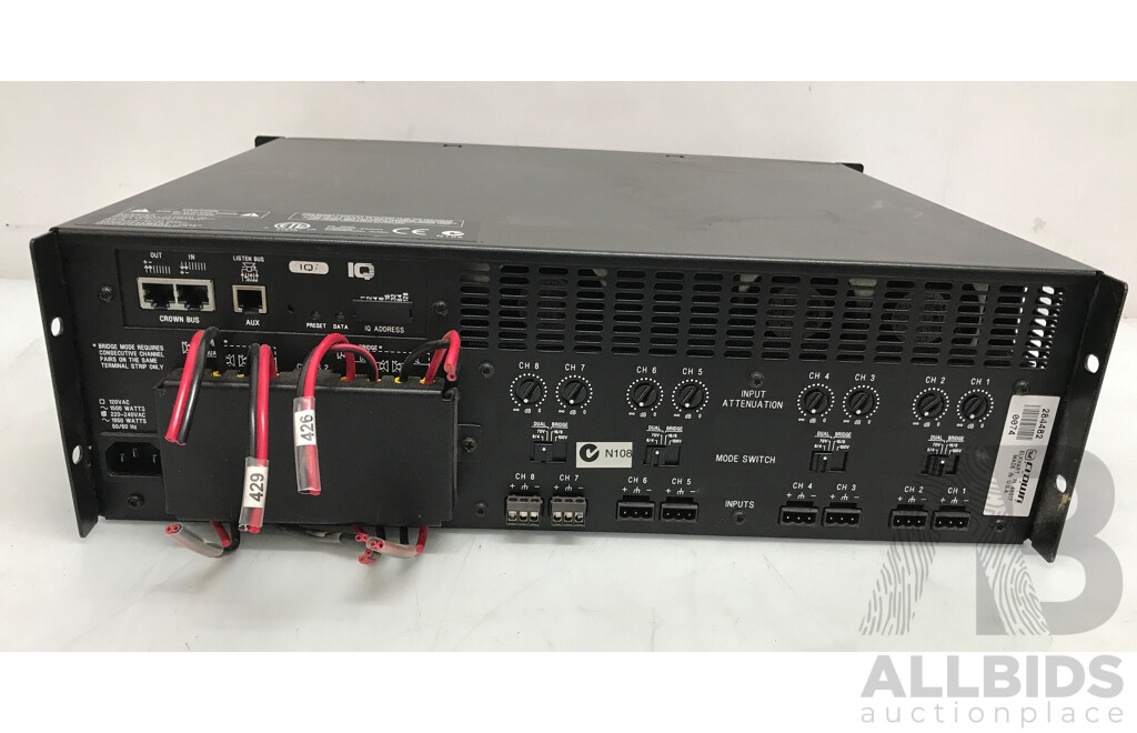 Crown Audio (CTS-8200) Eight Channel Power Amplifier