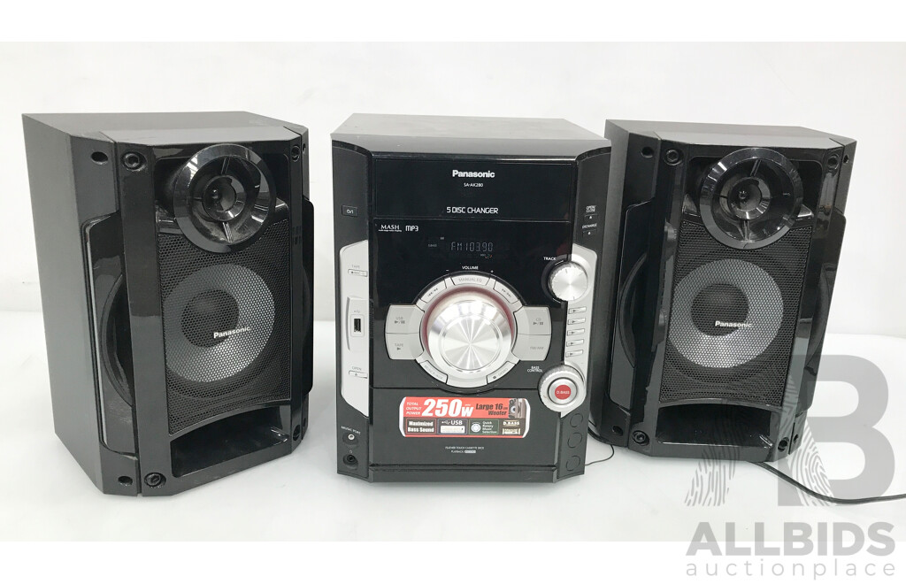 Panasonic (SA-AK280) Bookshelf Radio System with Speakers