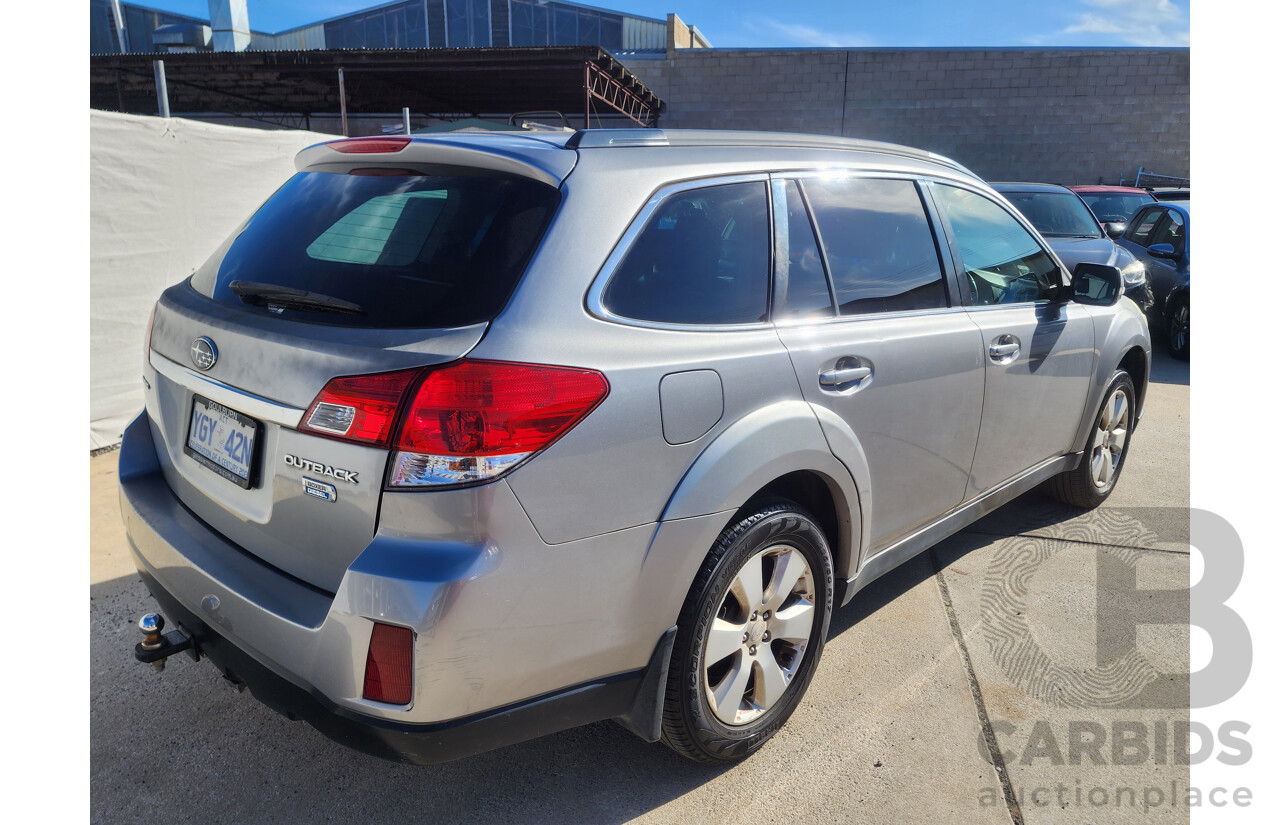 10/2010 Subaru Outback 2.0D MY10 4d Wagon Silver 2.0L