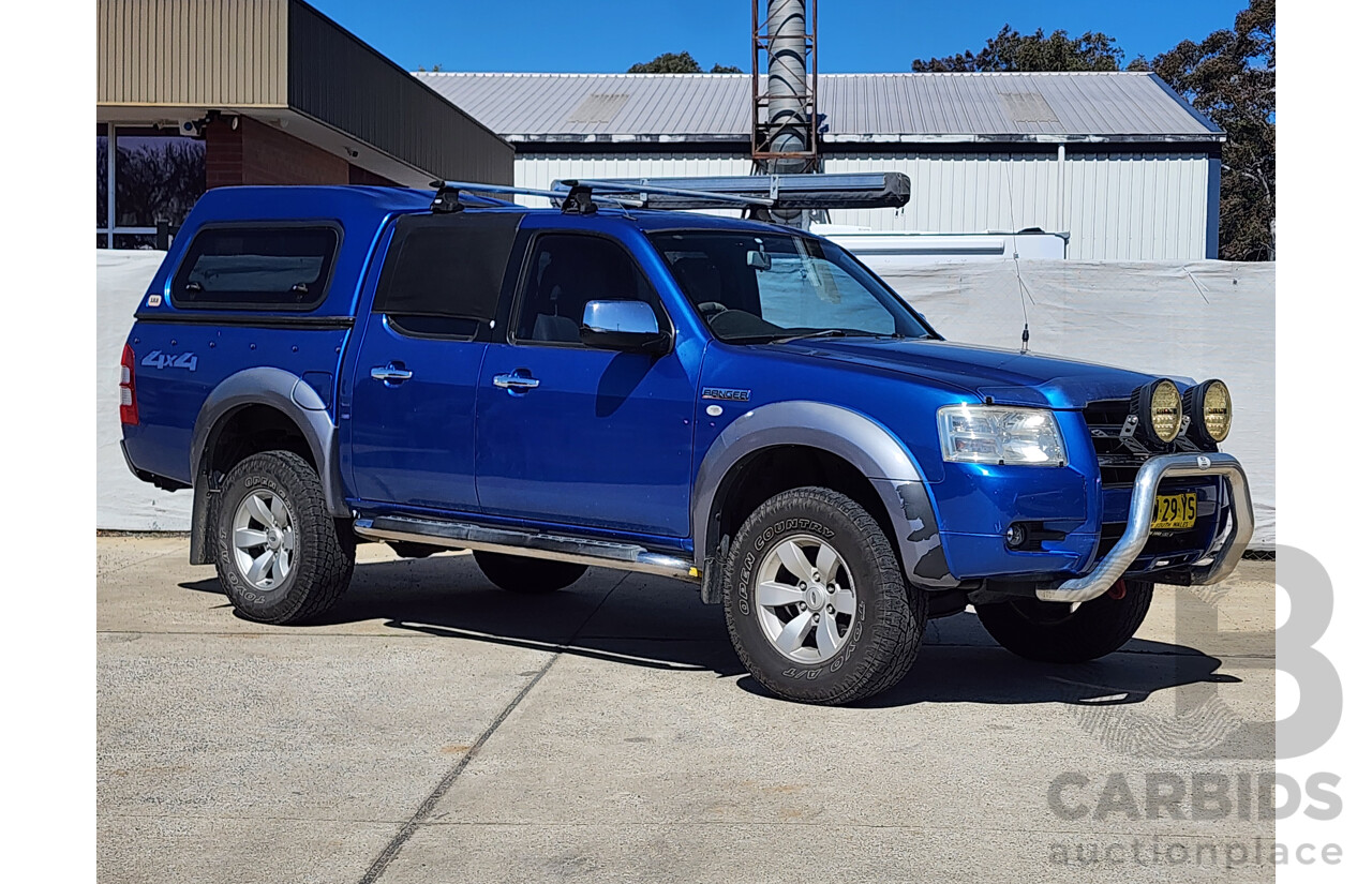 8/2008 Ford Ranger XLT (4x4) PJ Dual Cab P/Up Blue 3.0L