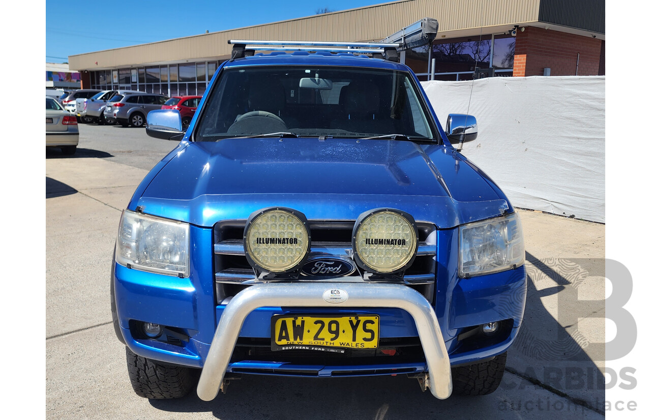 8/2008 Ford Ranger XLT (4x4) PJ Dual Cab P/Up Blue 3.0L