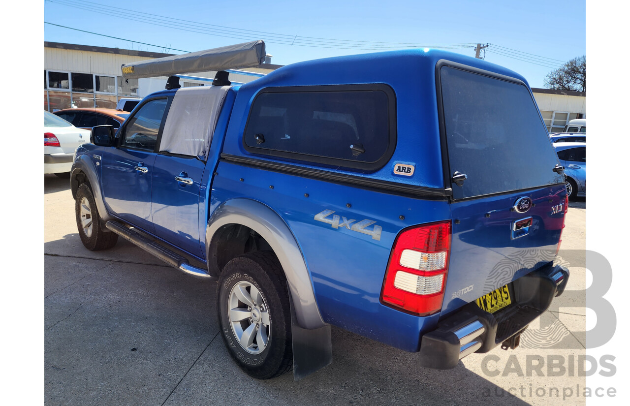8/2008 Ford Ranger XLT (4x4) PJ Dual Cab P/Up Blue 3.0L