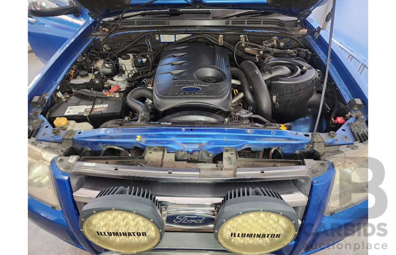 8/2008 Ford Ranger XLT (4x4) PJ Dual Cab P/Up Blue 3.0L