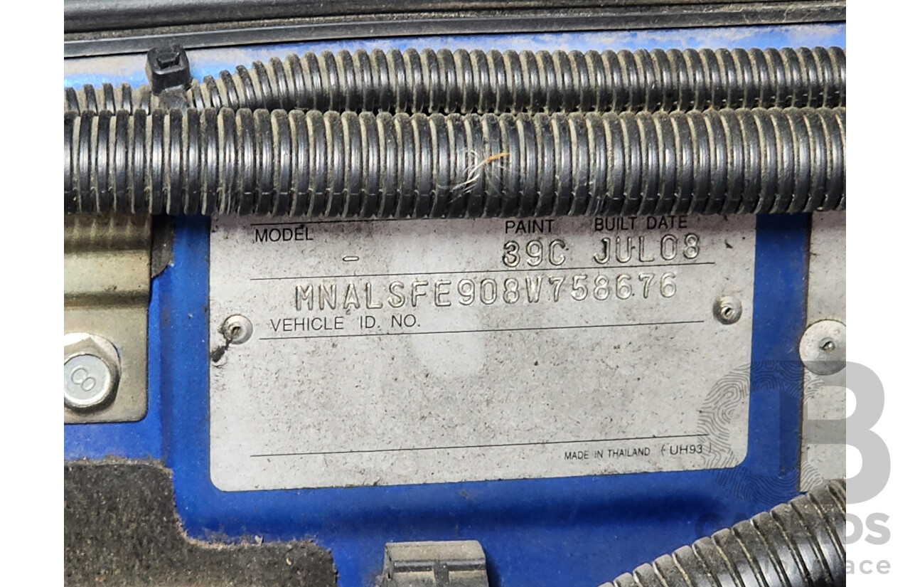 8/2008 Ford Ranger XLT (4x4) PJ Dual Cab P/Up Blue 3.0L