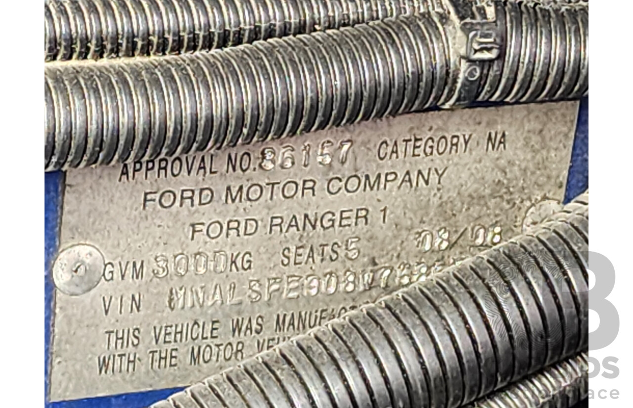 8/2008 Ford Ranger XLT (4x4) PJ Dual Cab P/Up Blue 3.0L