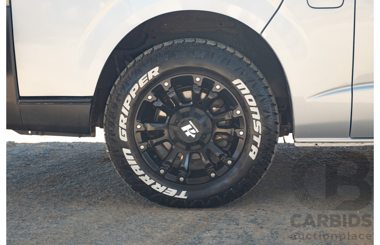 1/2012 Toyota Hiace LWB KDH206V (4x4) MY12 4d Van Silver Turbo Diesel 3.0L - Import