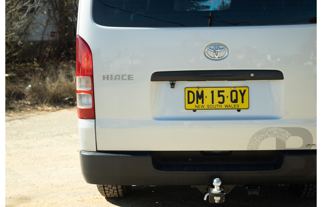 1/2012 Toyota Hiace LWB KDH206V (4x4) MY12 4d Van Silver Turbo Diesel 3.0L - Import