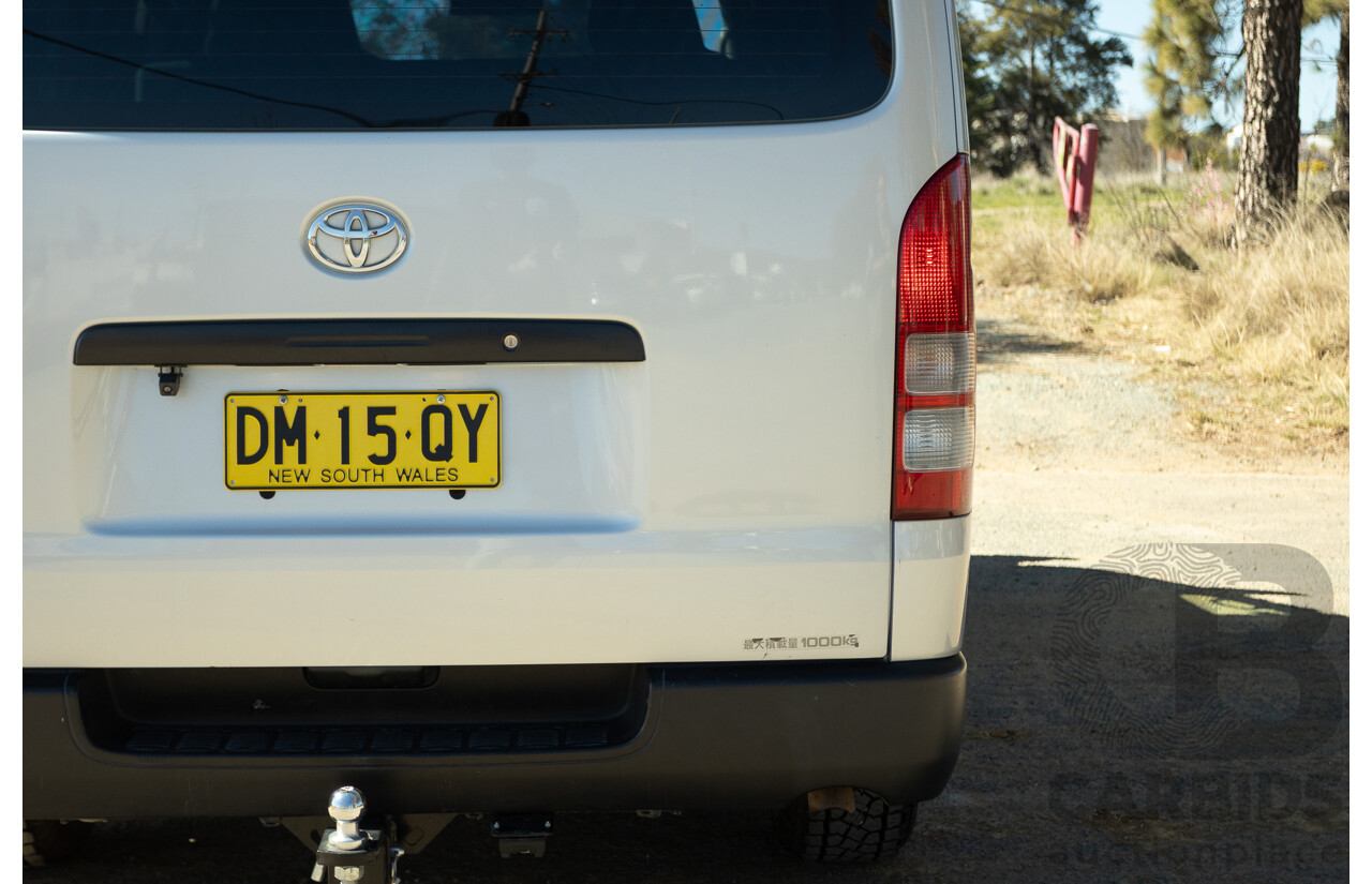 1/2012 Toyota Hiace LWB KDH206V (4x4) MY12 4d Van Silver Turbo Diesel 3.0L - Import