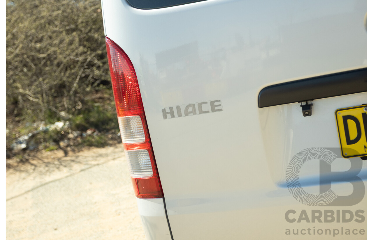 1/2012 Toyota Hiace LWB KDH206V (4x4) MY12 4d Van Silver Turbo Diesel 3.0L - Import