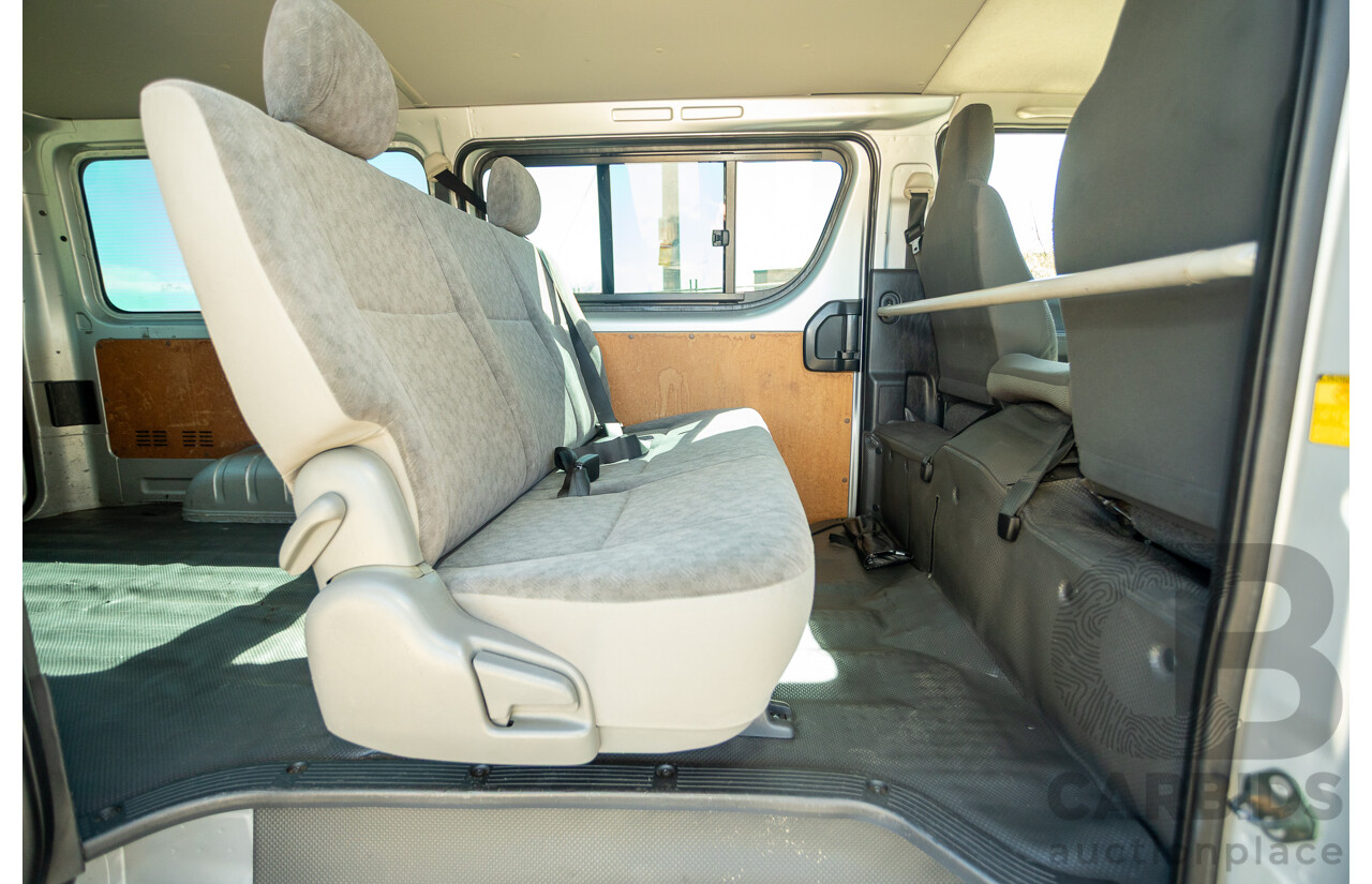 1/2012 Toyota Hiace LWB KDH206V (4x4) MY12 4d Van Silver Turbo Diesel 3.0L - Import