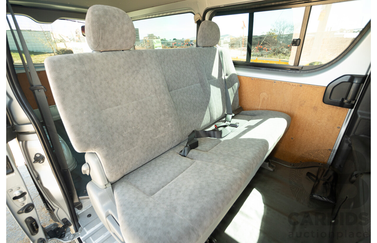 1/2012 Toyota Hiace LWB KDH206V (4x4) MY12 4d Van Silver Turbo Diesel 3.0L - Import