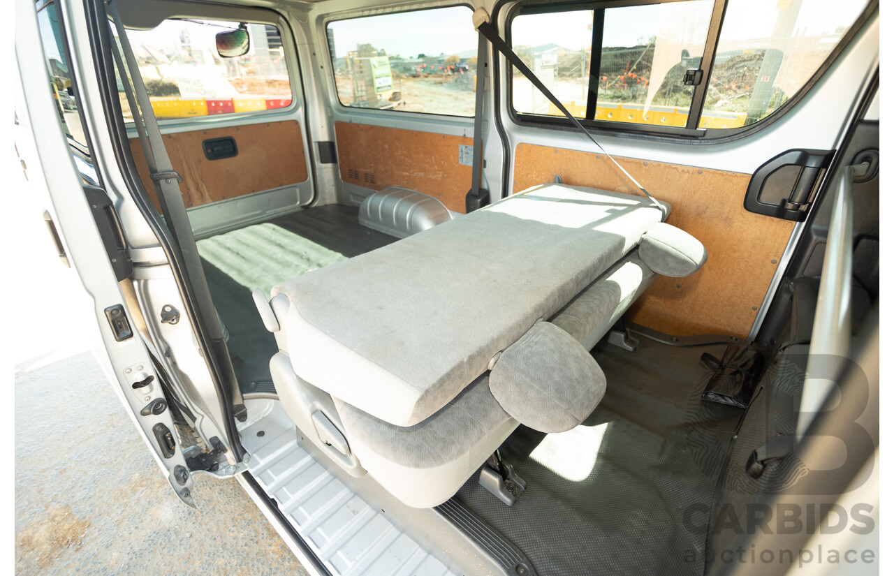 1/2012 Toyota Hiace LWB KDH206V (4x4) MY12 4d Van Silver Turbo Diesel 3.0L - Import