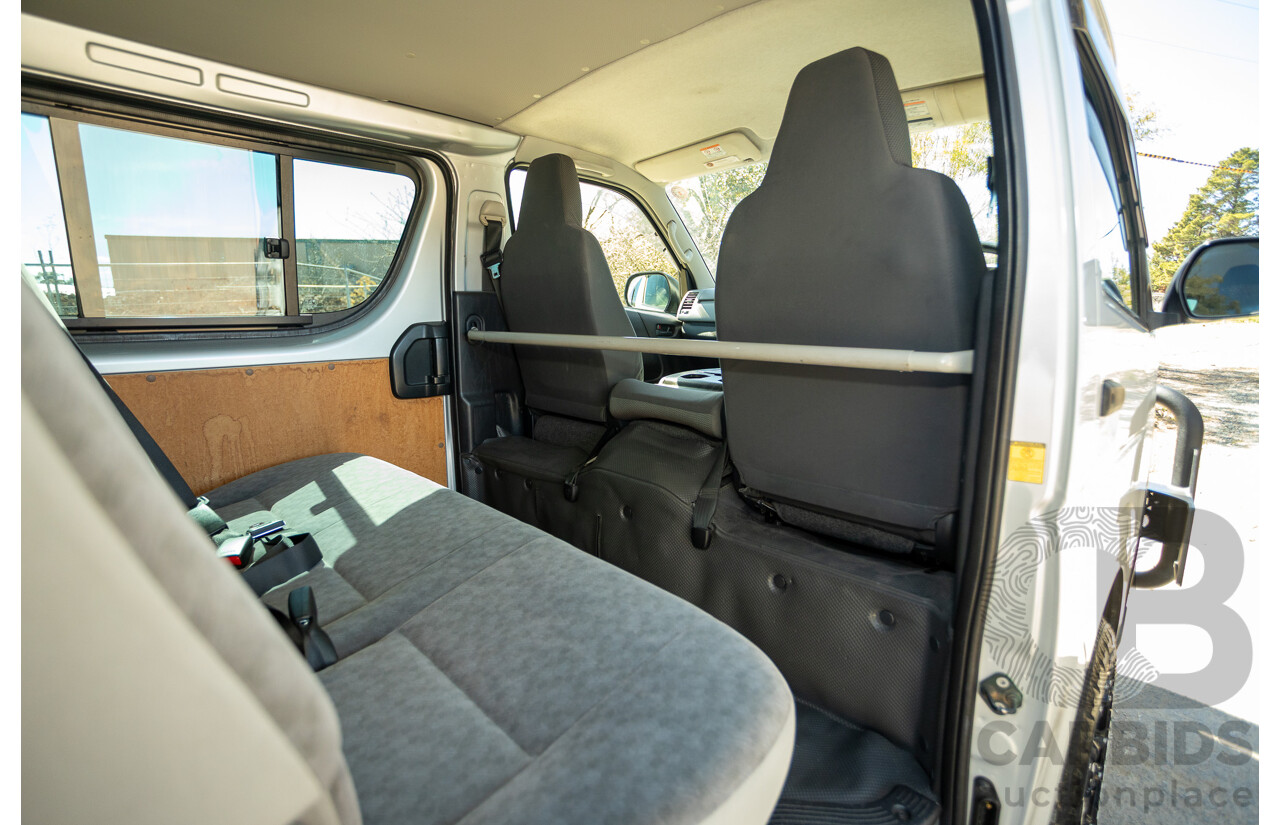 1/2012 Toyota Hiace LWB KDH206V (4x4) MY12 4d Van Silver Turbo Diesel 3.0L - Import