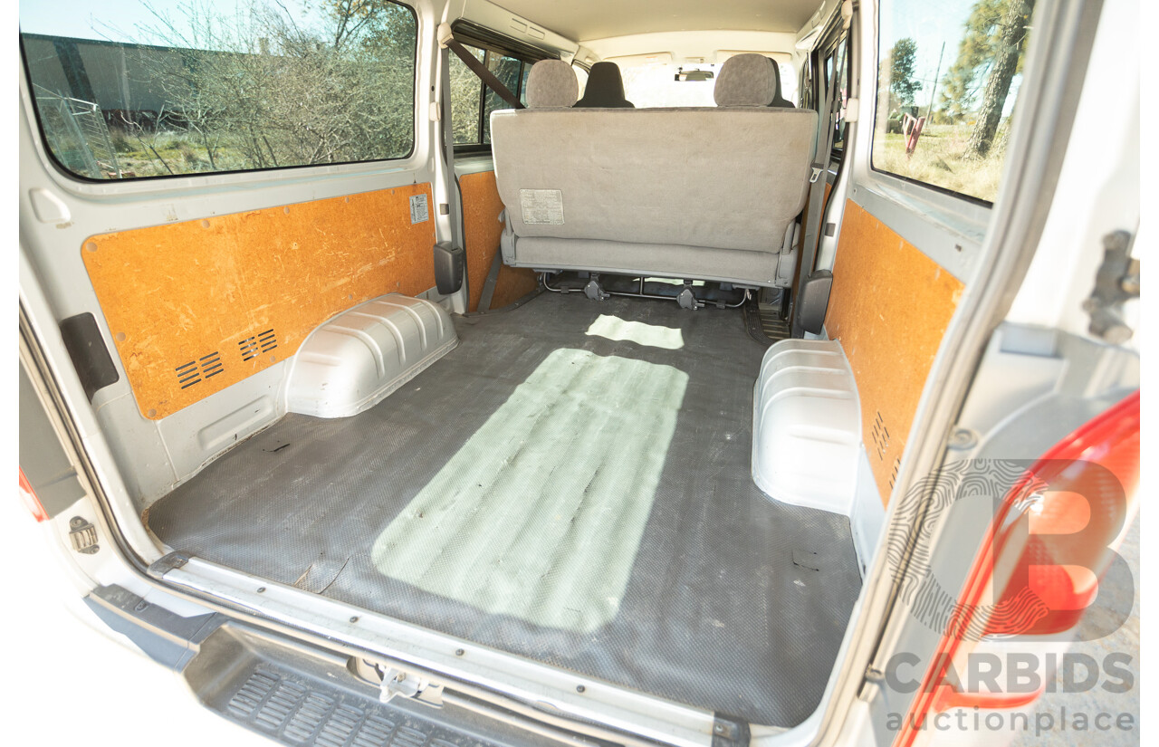 1/2012 Toyota Hiace LWB KDH206V (4x4) MY12 4d Van Silver Turbo Diesel 3.0L - Import