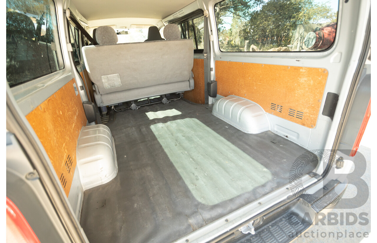 1/2012 Toyota Hiace LWB KDH206V (4x4) MY12 4d Van Silver Turbo Diesel 3.0L - Import