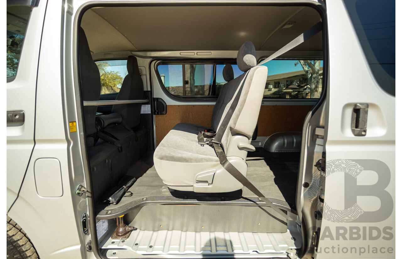 1/2012 Toyota Hiace LWB KDH206V (4x4) MY12 4d Van Silver Turbo Diesel 3.0L - Import