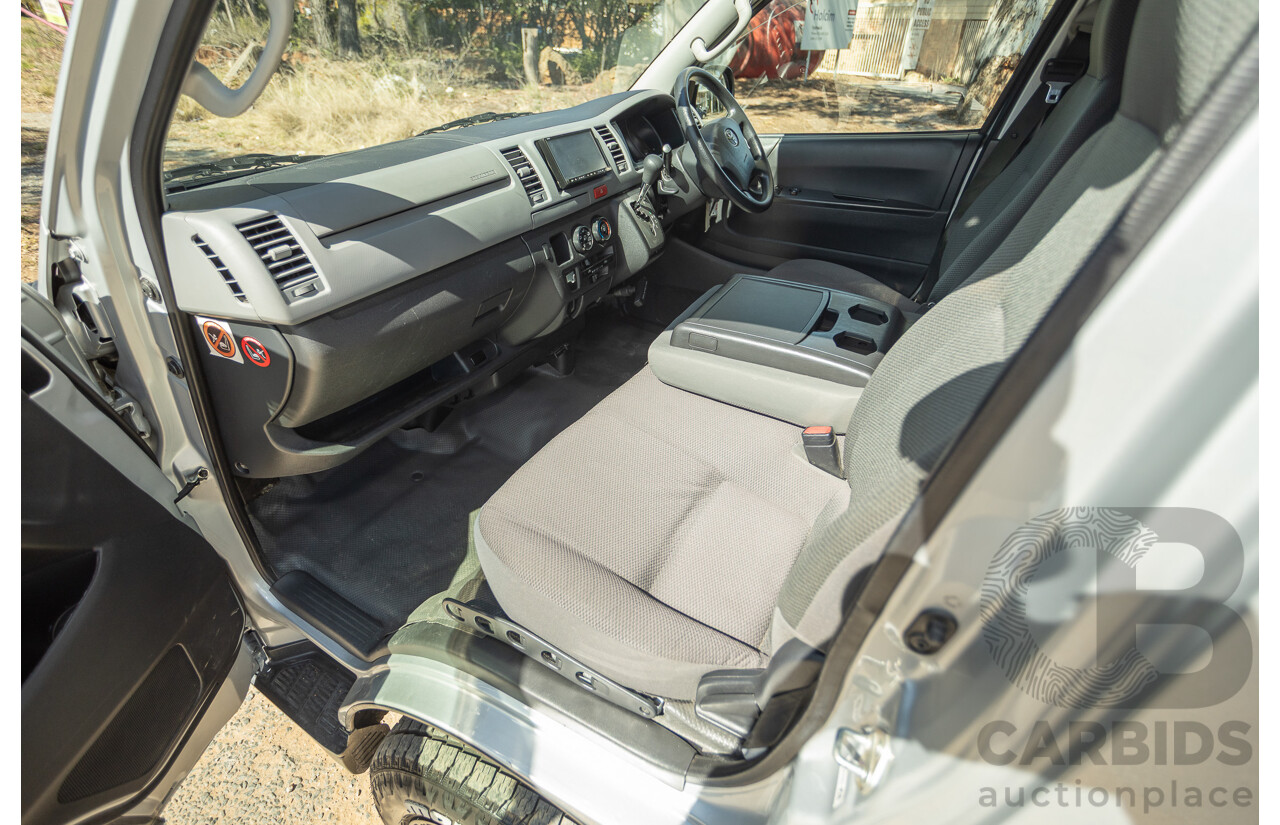 1/2012 Toyota Hiace LWB KDH206V (4x4) MY12 4d Van Silver Turbo Diesel 3.0L - Import