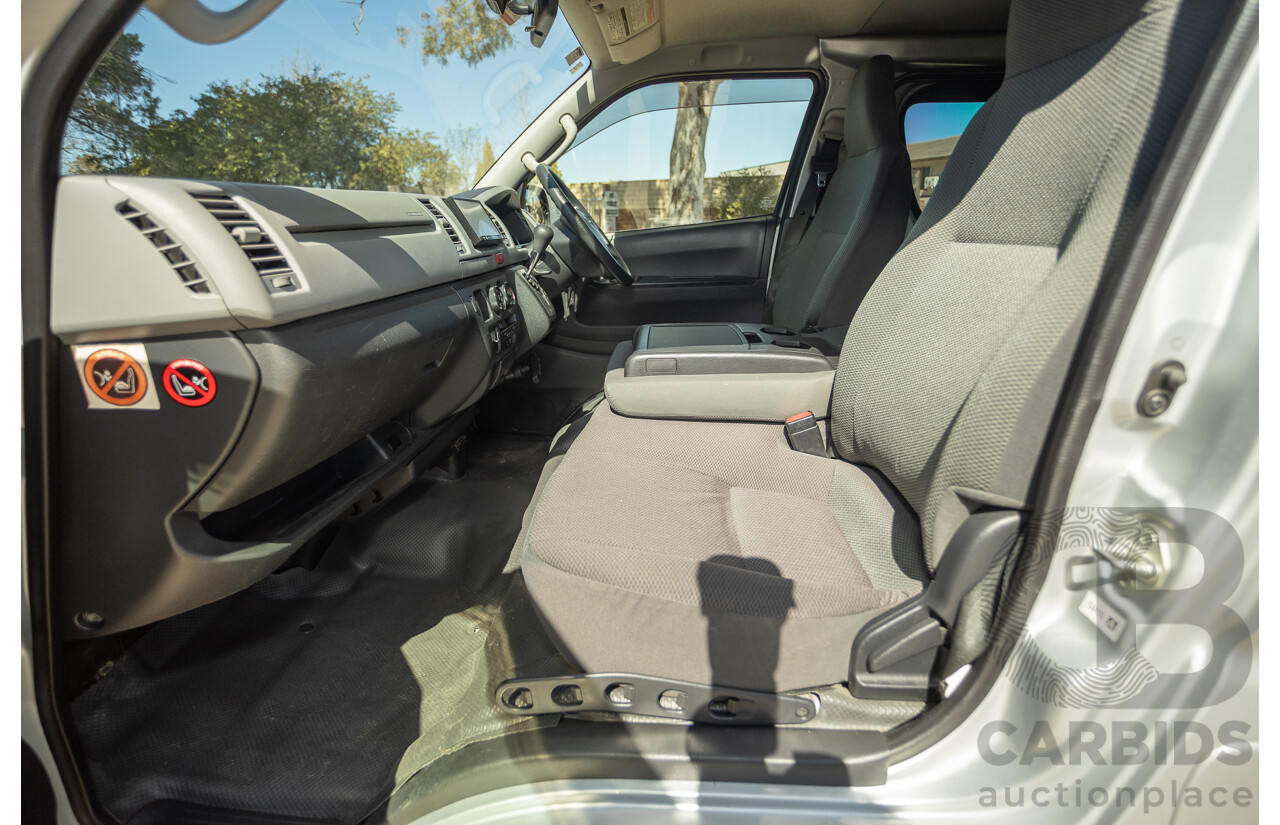 1/2012 Toyota Hiace LWB KDH206V (4x4) MY12 4d Van Silver Turbo Diesel 3.0L - Import