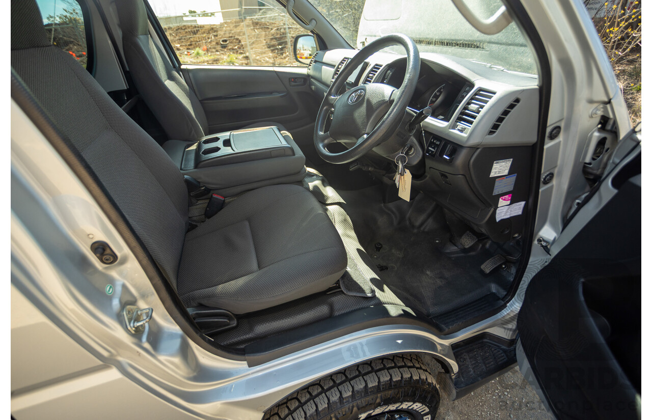 1/2012 Toyota Hiace LWB KDH206V (4x4) MY12 4d Van Silver Turbo Diesel 3.0L - Import