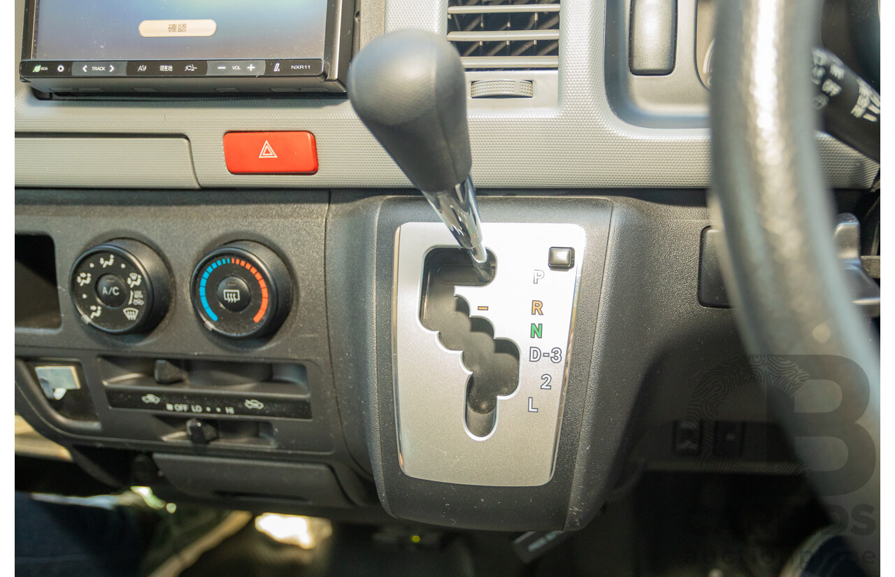 1/2012 Toyota Hiace LWB KDH206V (4x4) MY12 4d Van Silver Turbo Diesel 3.0L - Import