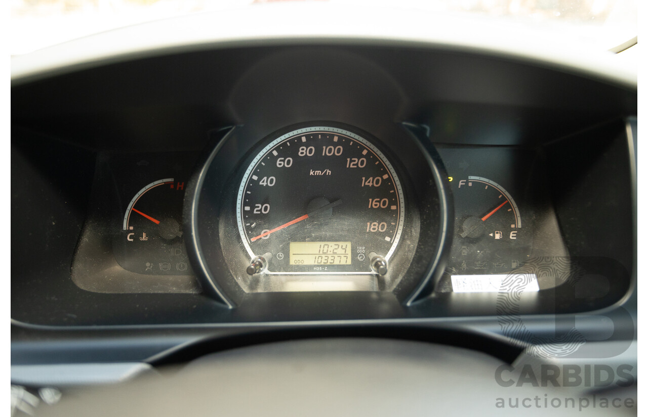 1/2012 Toyota Hiace LWB KDH206V (4x4) MY12 4d Van Silver Turbo Diesel 3.0L - Import