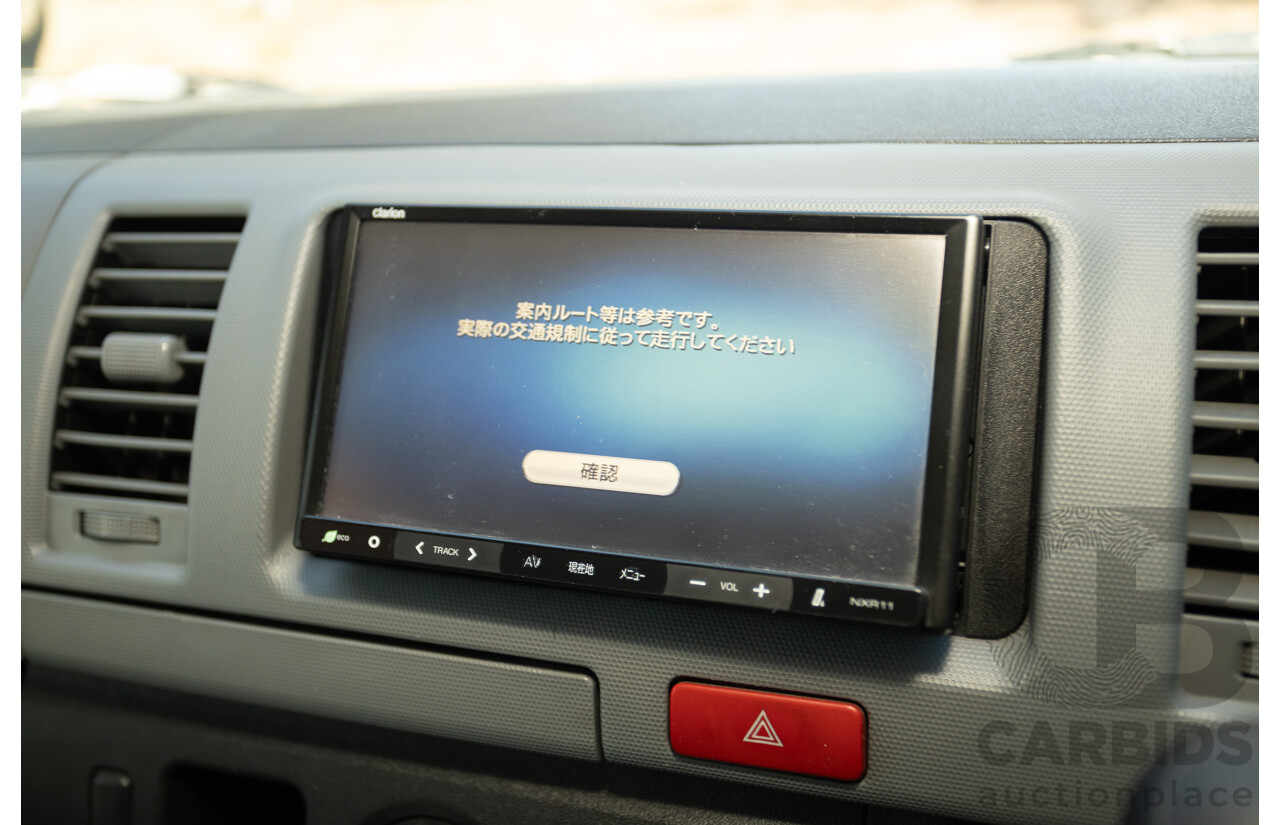 1/2012 Toyota Hiace LWB KDH206V (4x4) MY12 4d Van Silver Turbo Diesel 3.0L - Import