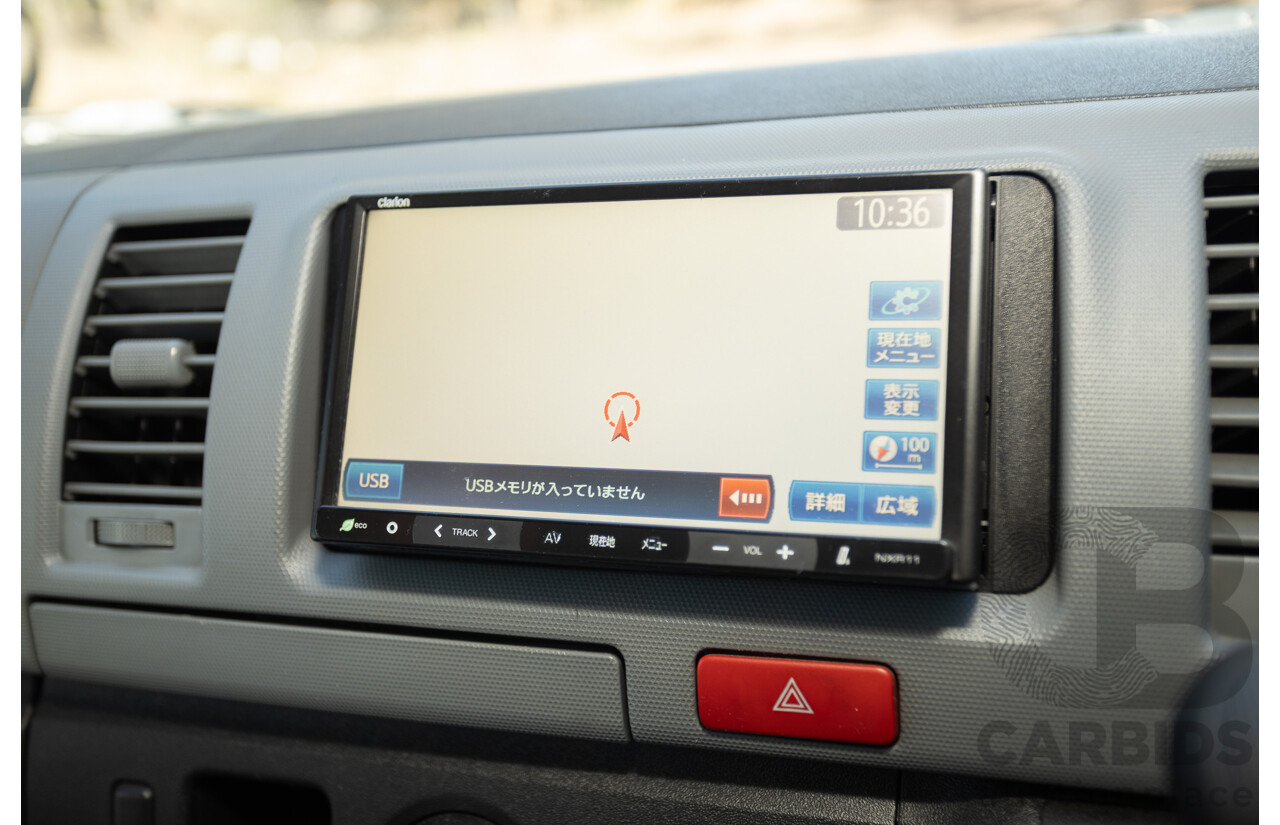 1/2012 Toyota Hiace LWB KDH206V (4x4) MY12 4d Van Silver Turbo Diesel 3.0L - Import