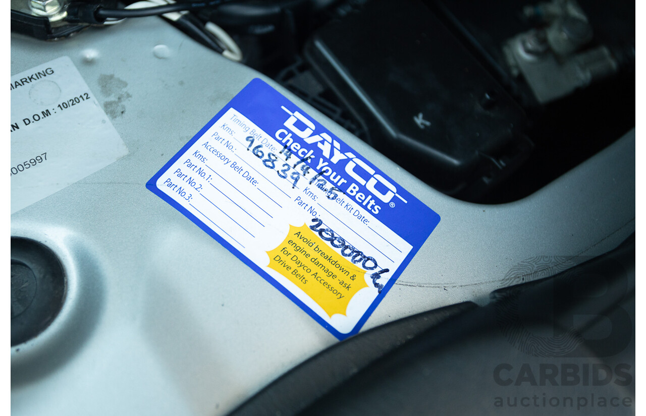 1/2012 Toyota Hiace LWB KDH206V (4x4) MY12 4d Van Silver Turbo Diesel 3.0L - Import