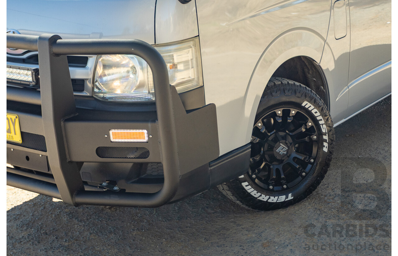 1/2012 Toyota Hiace LWB KDH206V (4x4) MY12 4d Van Silver Turbo Diesel 3.0L - Import