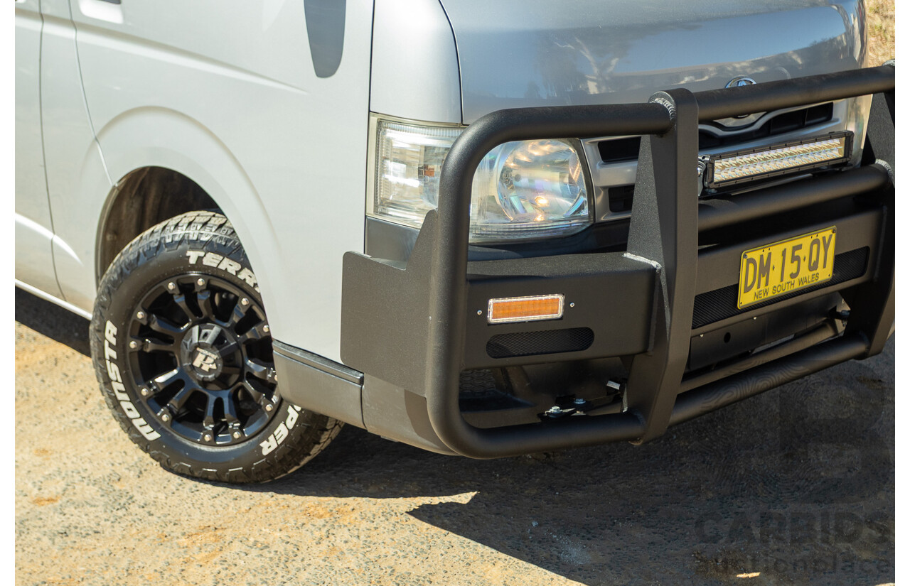 1/2012 Toyota Hiace LWB KDH206V (4x4) MY12 4d Van Silver Turbo Diesel 3.0L - Import