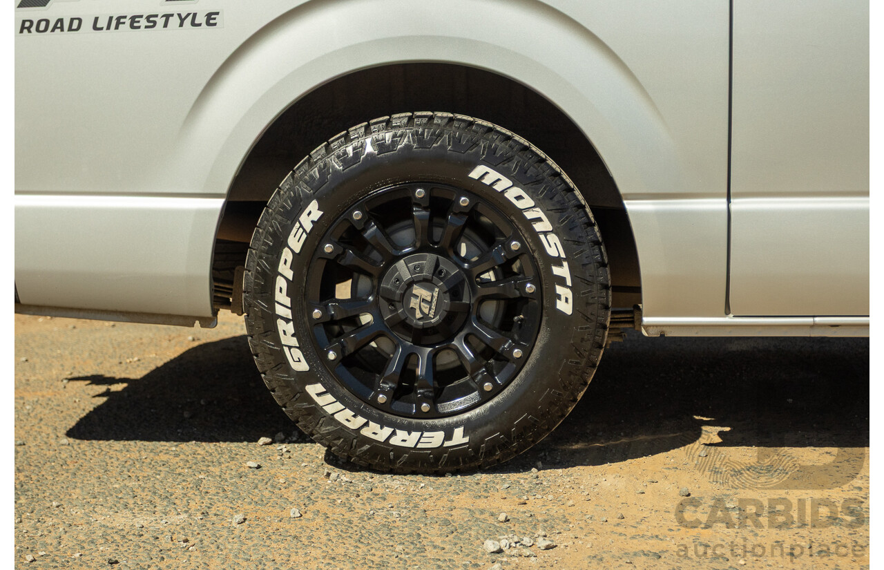 1/2012 Toyota Hiace LWB KDH206V (4x4) MY12 4d Van Silver Turbo Diesel 3.0L - Import