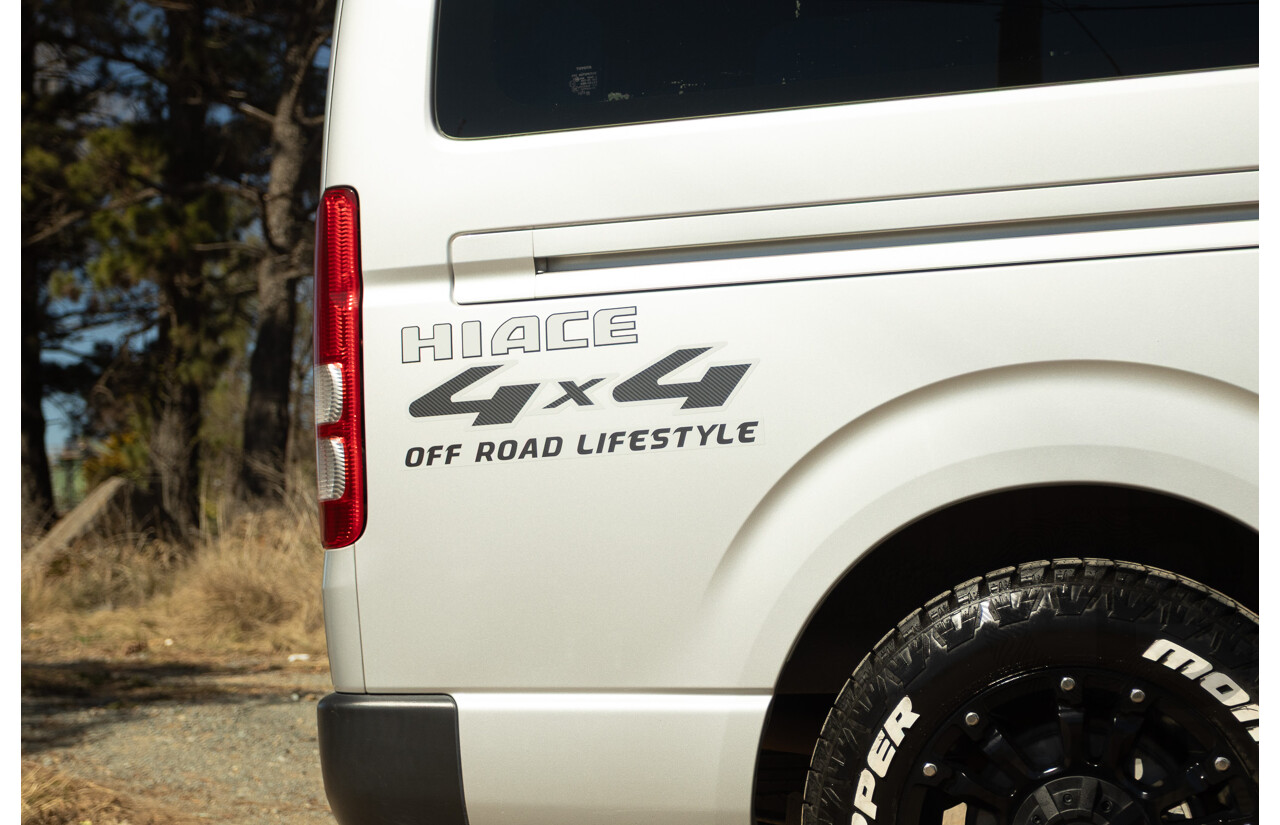 1/2012 Toyota Hiace LWB KDH206V (4x4) MY12 4d Van Silver Turbo Diesel 3.0L - Import