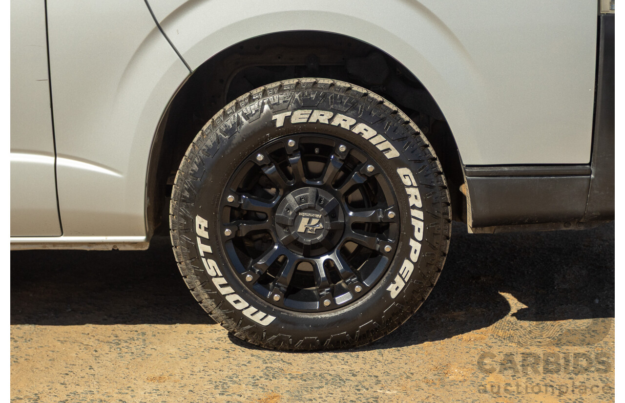 1/2012 Toyota Hiace LWB KDH206V (4x4) MY12 4d Van Silver Turbo Diesel 3.0L - Import