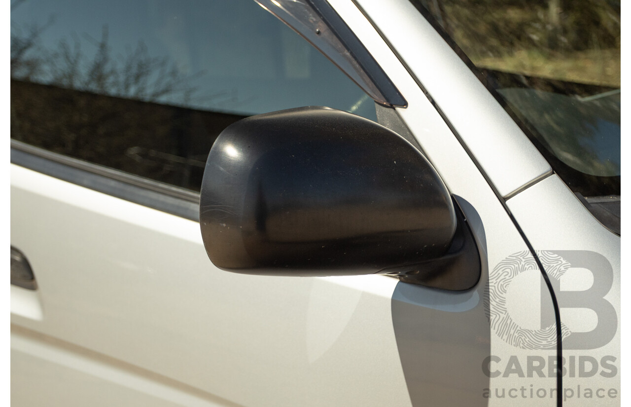 1/2012 Toyota Hiace LWB KDH206V (4x4) MY12 4d Van Silver Turbo Diesel 3.0L - Import