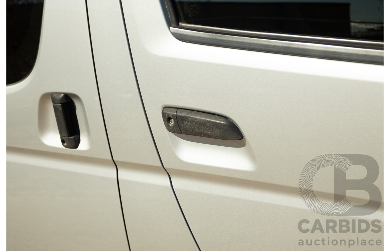 1/2012 Toyota Hiace LWB KDH206V (4x4) MY12 4d Van Silver Turbo Diesel 3.0L - Import