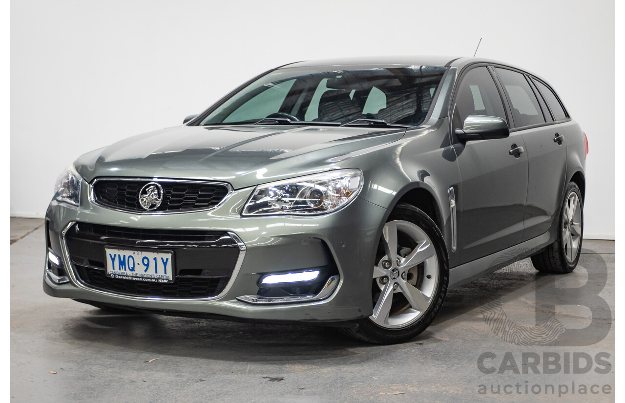 06/2016 Holden Commodore SV6 VF II 4D Sportwagon Prussian Steel Grey 3.6L