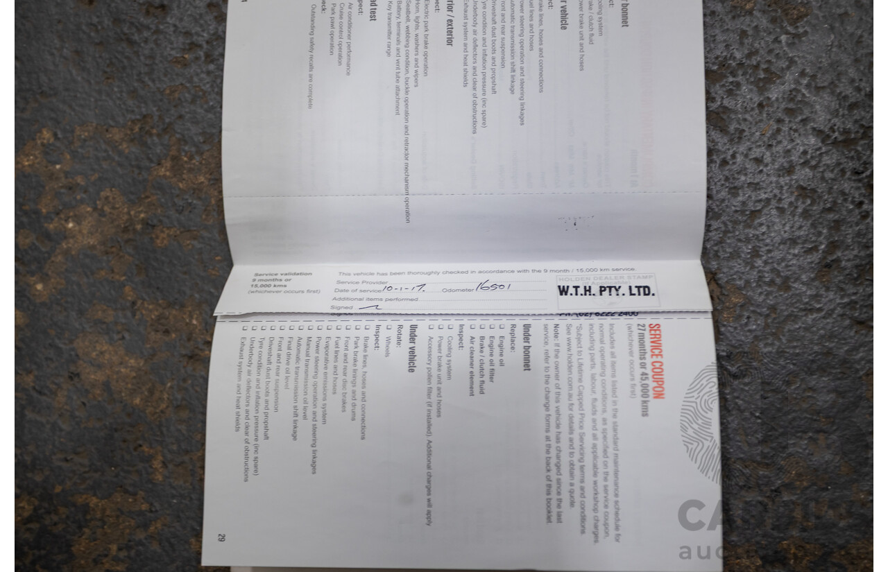 06/2016 Holden Commodore SV6 VF II 4D Sportwagon Prussian Steel Grey 3.6L