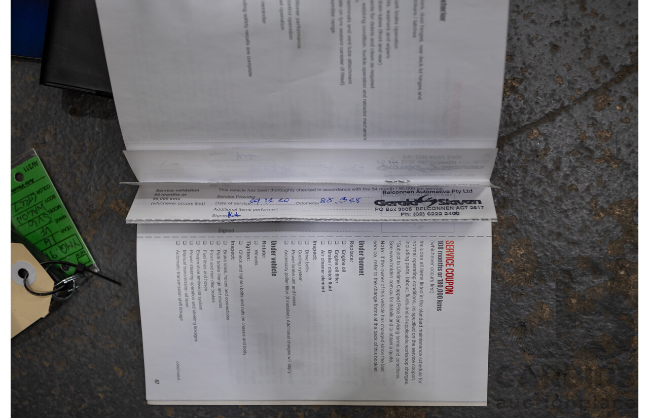 06/2016 Holden Commodore SV6 VF II 4D Sportwagon Prussian Steel Grey 3.6L