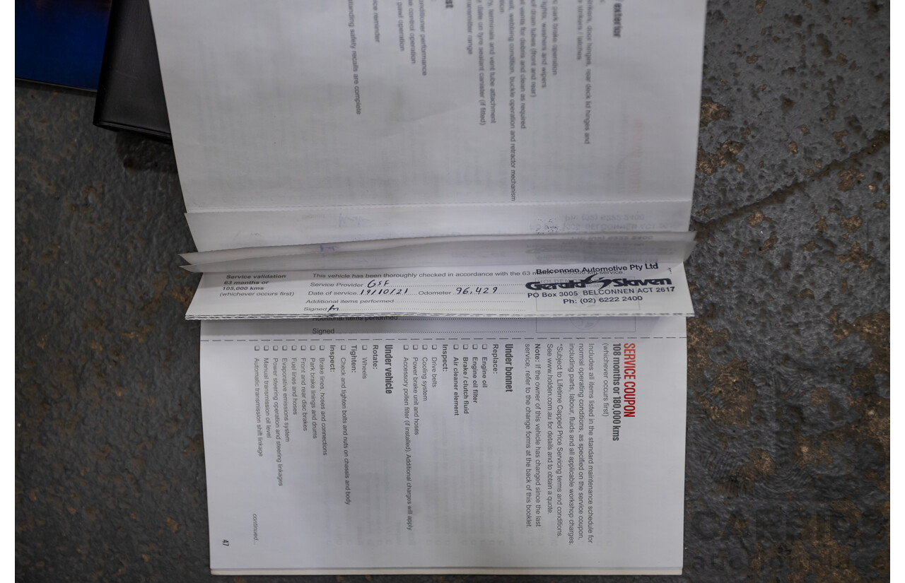 06/2016 Holden Commodore SV6 VF II 4D Sportwagon Prussian Steel Grey 3.6L