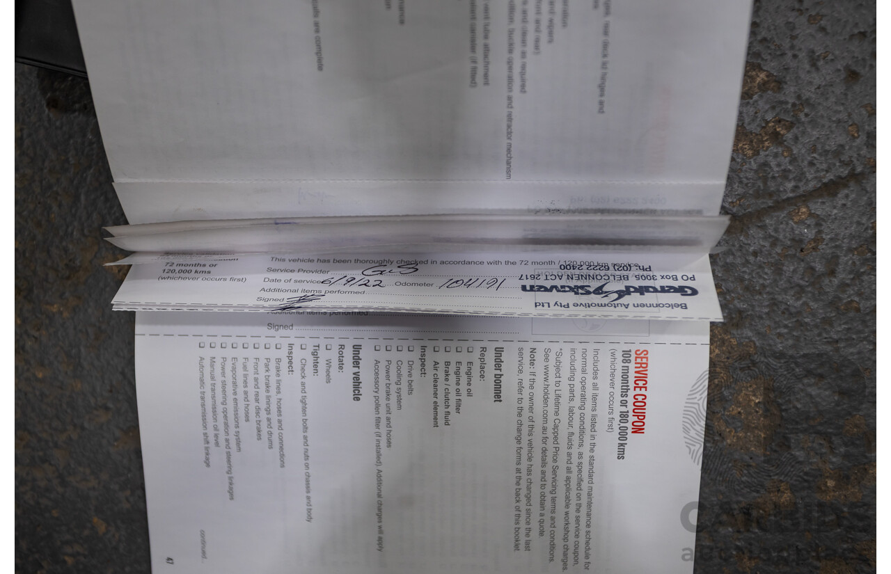 06/2016 Holden Commodore SV6 VF II 4D Sportwagon Prussian Steel Grey 3.6L